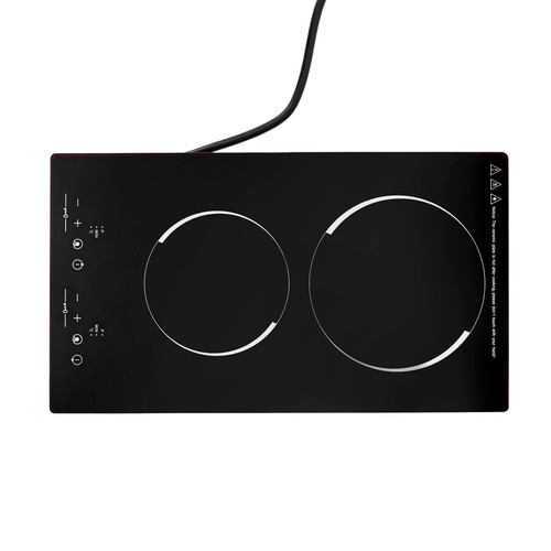 110V Electric Stove Ceramic Cooktop Sensor Touch Control 2 Burners with Plug - Picture 16 of 18