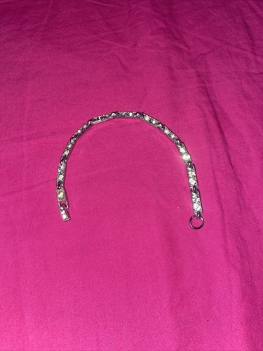 Vtg Silvertone Rhinestone Tennis Bracelet - Picture 6 of 7