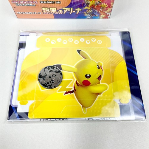 Pokemon Card Heat Wave Arena Booster Box Japanese Sealed + Pikachu Coin Case - Picture 10 of 13