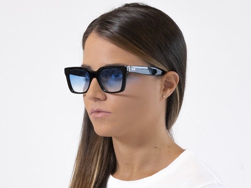 X-LAB Occhiali da sole Uomo Donna Acetato Polarizzati Mod Panarea Nero - Imagen 5 de 25