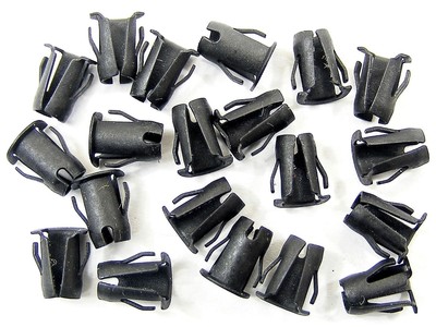 etc.- Qty.25- #088 Grille Volvo Nylon Trim Screw Nuts- Headlight Bezel Trim