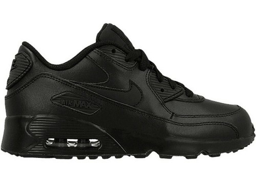 Nike Air Max 90 Ltr (Ps) 833414-001 Black Kids Trainers - Picture 11 of 11
