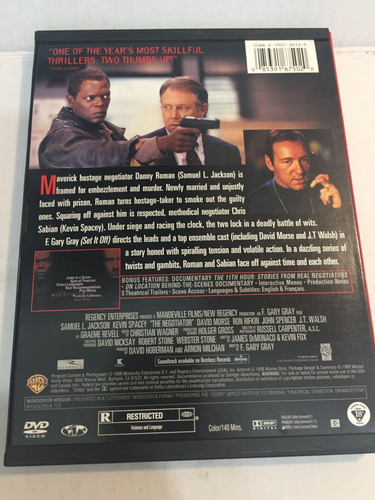 Der Unterhändler Samuel L. Jackson DVD Versand kostenlos am selben Tag mit Sendungsverfolgung - Bild 2 von 2