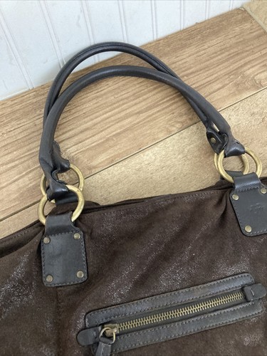 DONALD J PLINER WILDLEDER GEPRÄGTE LEDER HOBO TASCHE, HANDTASCHE, SCHULTERTASCHE - Bild 13 von 17