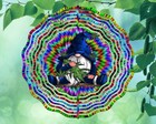 8 Inch Marijuana Pot Gnome Hanging Wind Spinner Garden Yard 8rws-052