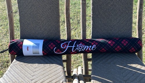 RACHEL ASHWELL THE FARMHOUSE DOOR AND WINDOW DRAFT GUARD CHRISTMAS PLAID HOME  - Picture 1 of 5