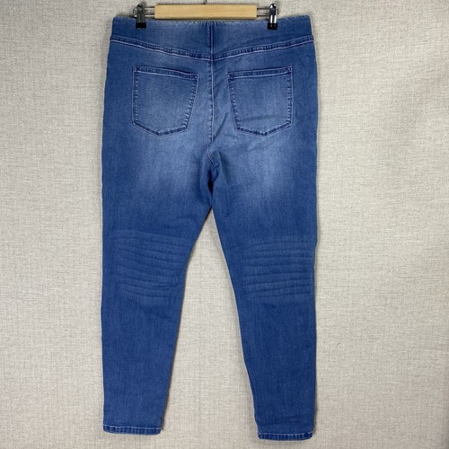Soft Surroundings Jeans Womens L Blue Elastic Waist Jeggings High Rise 2EQ77 - Picture 5 of 8