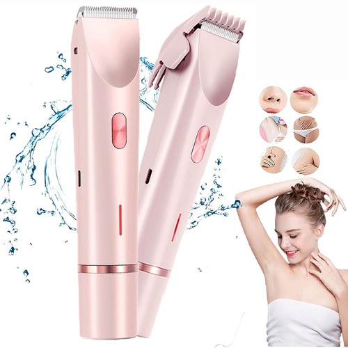 2-in-1 Dual Head Electric Lady Waterproof Shaver Razor for Women Private Area US - Picture 4 of 13
