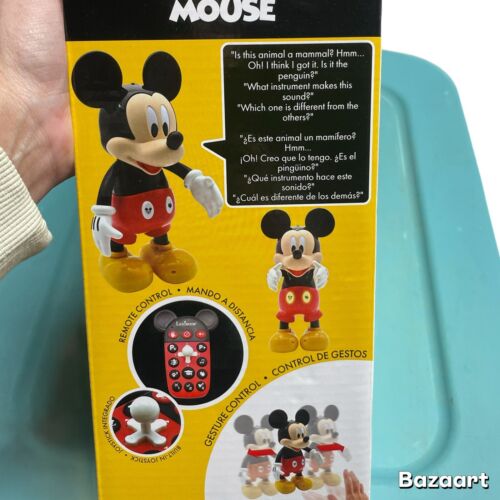 AI LEXiBOOK Disney Bilingual Mickey Robot 100 quizzes Lights Dances programmable - Picture 3 of 4