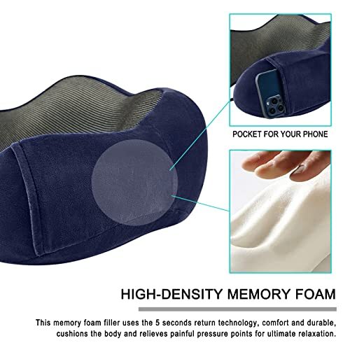 Dot And Dot Twist Memory Foam Travel Pillow 2-Pack Memory Foam