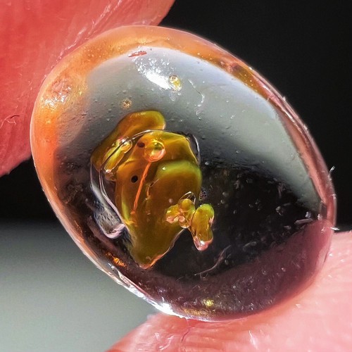 0.3g Herkimer Diamond fluorescence Oil bladder Crystal+mini Water Droplets - Picture 3 of 11