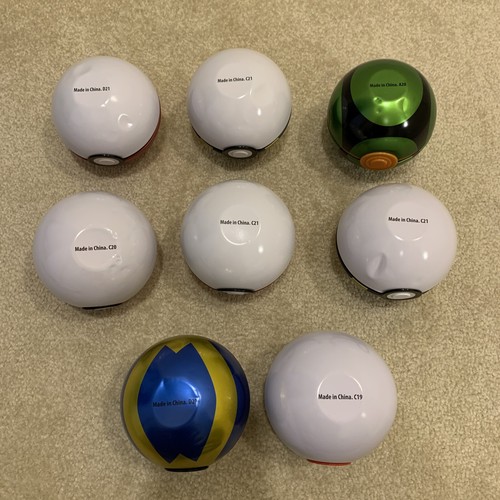 Pokemon Trading Card Game Empty Tin Pokeballs Lot of 8 Decorations Gift - Bild 7 von 10