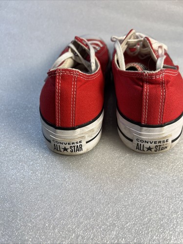 Converse Chuck Taylor All Star Womens 10.5 Sneaker Red Low Tops - Picture 4 of 13