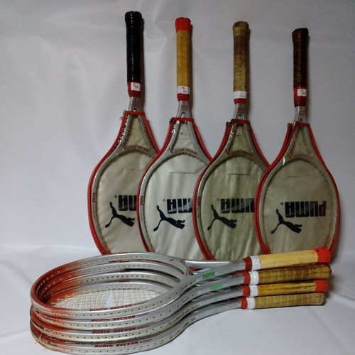 Puma Hard Tennis Racket Set Of 8 Boris Becker Winners In Bulk USED F/S - Picture 1 of 10