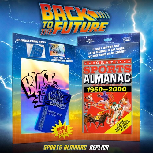 Retour vers le futur almanac Réplique 1/1 Doctor Collector - Foto 1 di 3