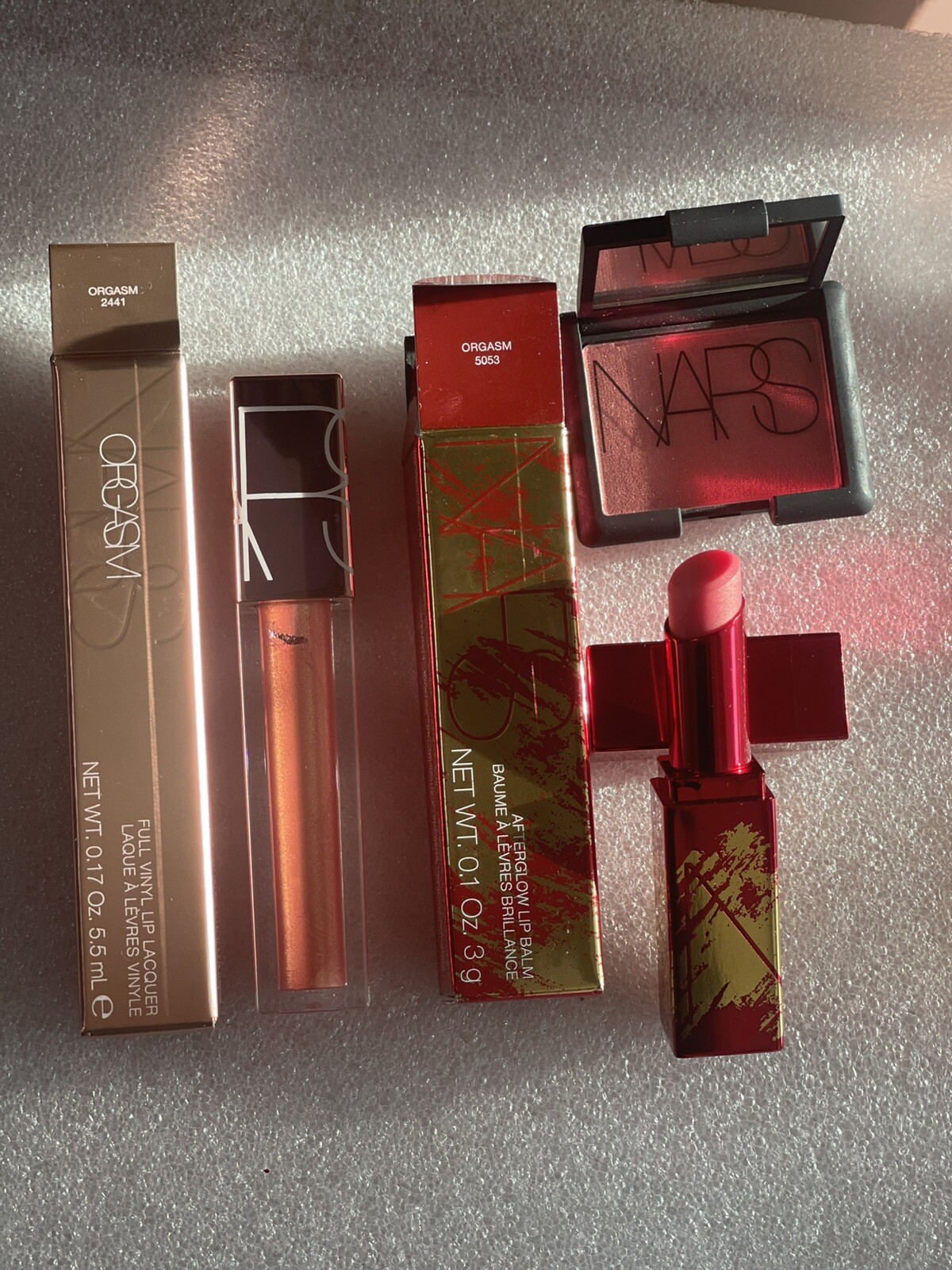 NARS Exclusive Afterglow Lip Shine&Balm- Orgasm With FREE gift