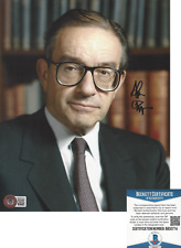 ALAN GREENSPAN - US FEDERAL RESERVE CHAIRMAN - SIGNED 8x10 PHOTO 3 BECKETT COA ALAN GREENSPAN - US FEDERAL RESERVE CHAIRMAN - SIGNED 8x10 PHOTO 3 BECKETT COA