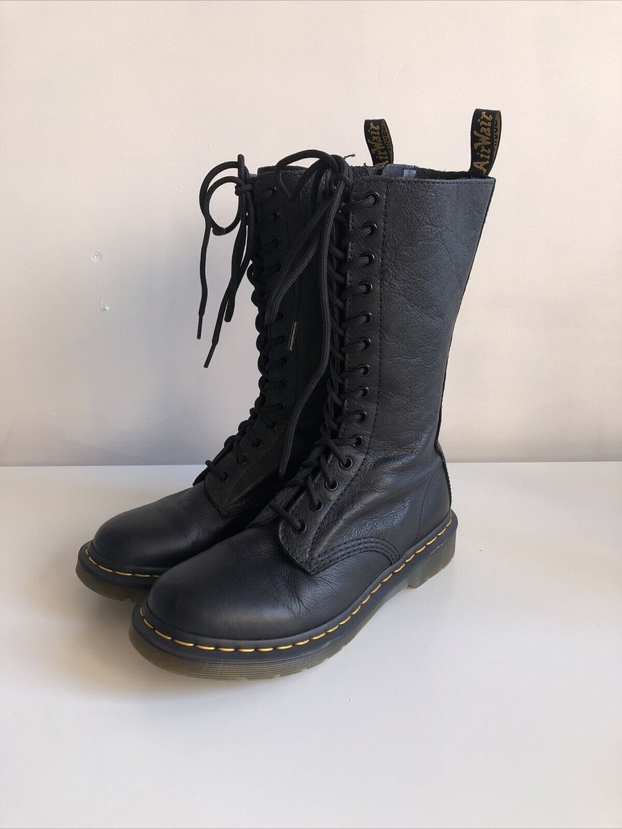 Dr. Martens 1B99 virginia leather calf zipper boots 14 eye UK 4 EU