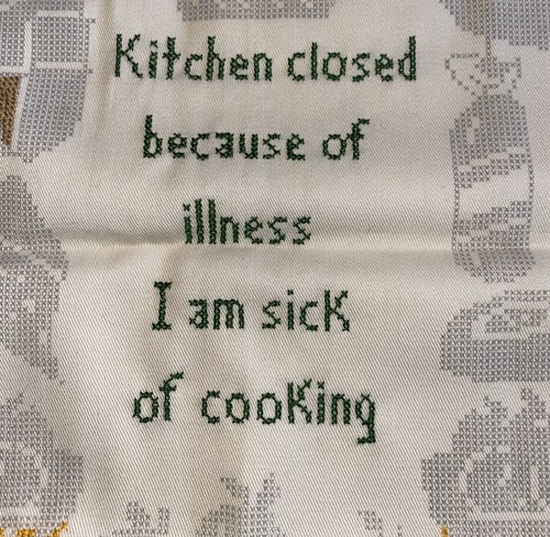 VINTAGE CREATIVE EXPRESSIONS COOK'S NIGHT OFF SAMPLER KREUZSTICH-SET + ZAHNSEIDE - Bild 7 von 10