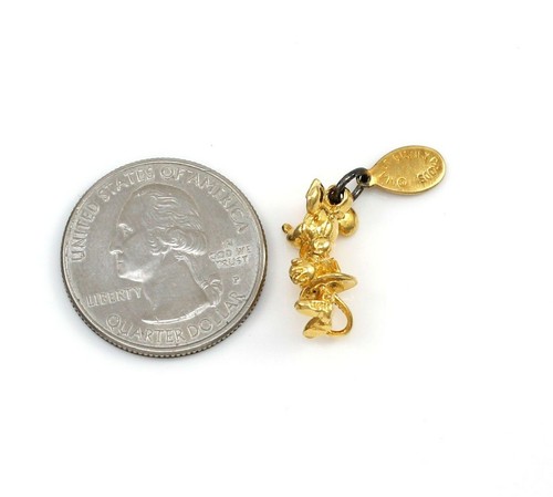 Ciondolo Ciondolo Mouse Minnie Oro Sterling Vermeil Disney - Foto 2 di 3