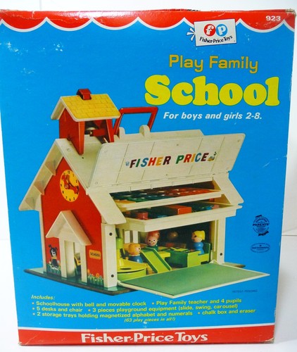 Vintage Fisher Price Familienschule (70er Jahre) #923 - Bild 2 von 12