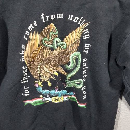 DGK Dirty Ghetto Kids "Guerrero" Pullover (Black) Hooded Sweatshirt Teen Youth L - Picture 2 of 13