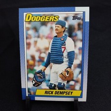 Rick Dempsey 1990 Topps MLB Baseball Card #736 Dodgers (1A105)