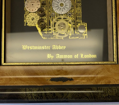 UNIQUE MERCEDES WEST GERMANY BATTERY POWERED CLOCK W/ WESTMINISTER ABBEY DECOR - Picture 4 of 9