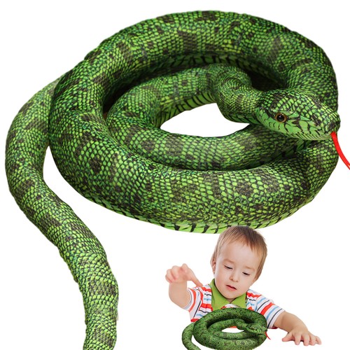 Snake Stuffed Animal 110cm Ultra Soft Large Snake Plush Toy Stuffed Charming - Picture 4 of 10