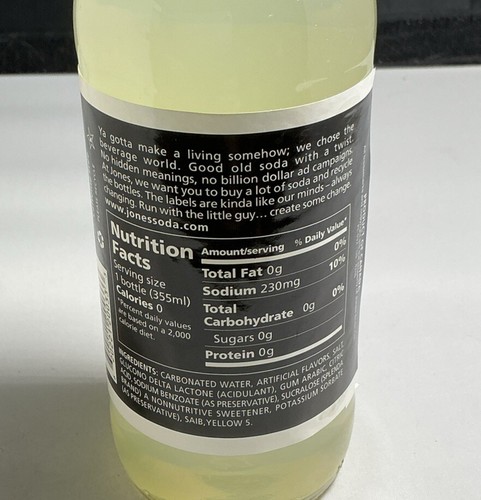 NEU 2004 Jones Soda Co Kartoffelpüree Soda 12 flüssige Unzen Glasflasche - Bild 10 von 10