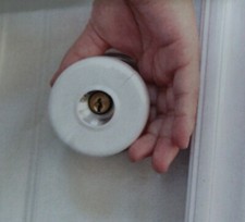 4 PACK White Safety Doorknob Covers, toddlers child proof door knob covers NEW