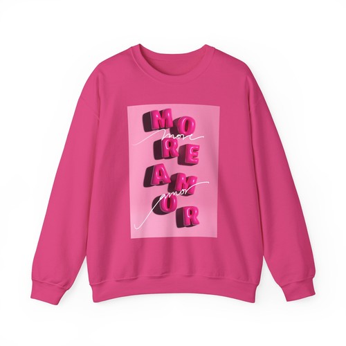 Valentine 3D Sweatshirt, Love Gift Jumper, Heart Printed Crewneck, Couples - Picture 35 of 38