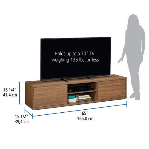 NEU Schiebetür TV Ständer für Fernseher bis 75" Entertainment Center Konsole Tisch - Bild 5 von 12