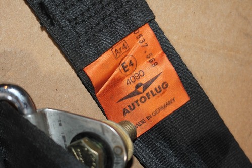 GENUINE BMW E21 SEAT BELT SAFETY BELT FRONT RIGHT AUTOFLUG 1977 NOS NEW OEM - Picture 16 of 19