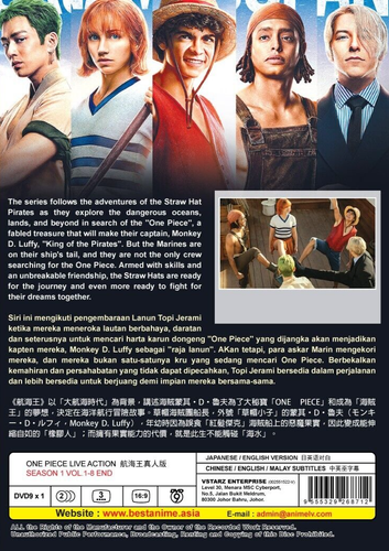 DVD ONE PIECE LIVE ACTION Season 1 Vol.1-8 END English Dub All Region FREESHIP - Picture 2 of 5