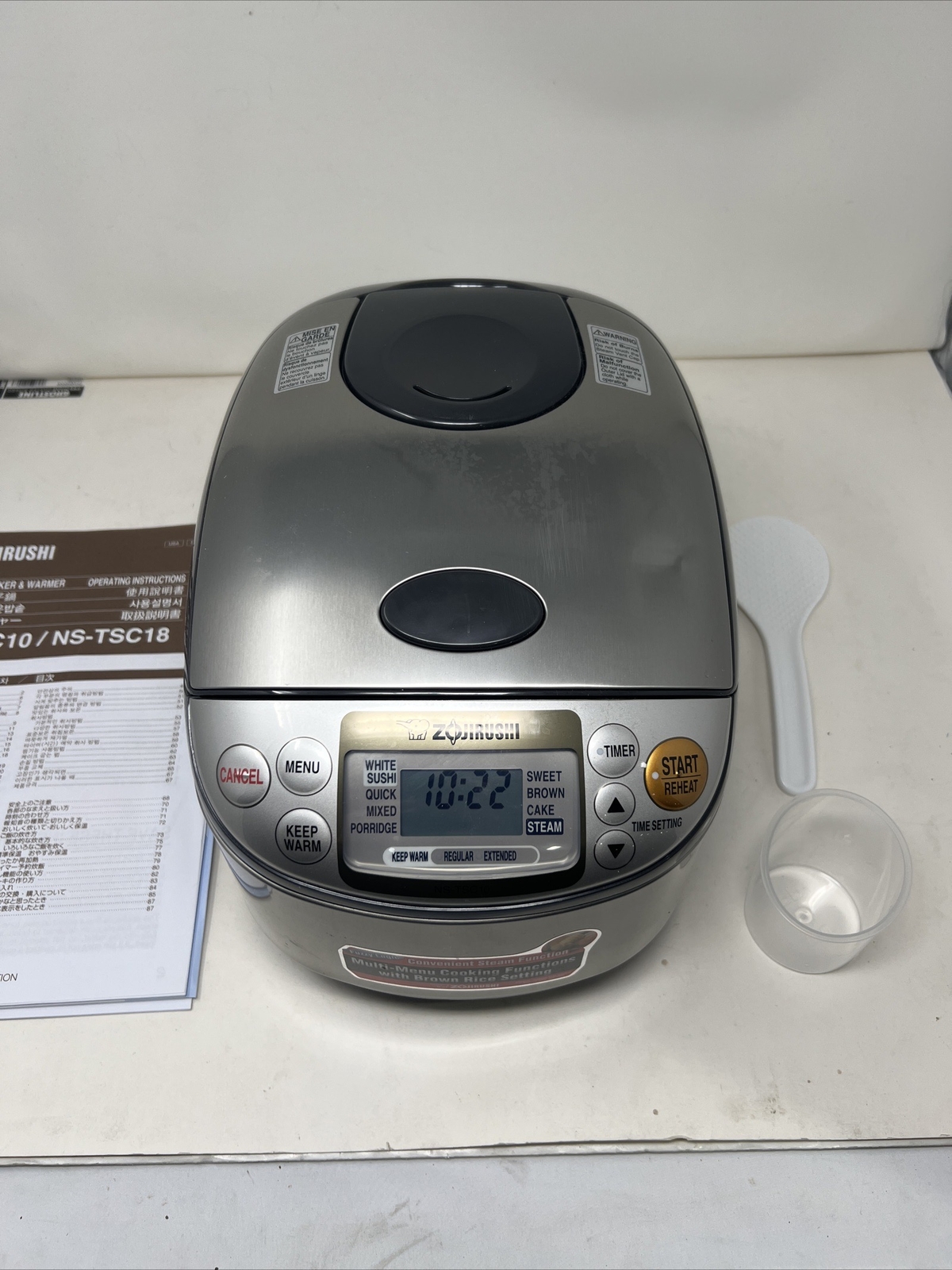 Zojirushi NSTSC10 Rice Cooker and Warmer Stainless Brown