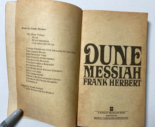 Vintage Children of Dune and Dune Messiah Paperbacks Frank Herbert 1975 & 1977 - Picture 14 of 16