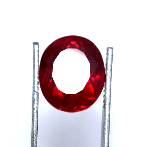 Natural Blood Red Ruby 14.15 Ct Oval Cut Certified Loose Gemstone With Free Gift - Picture 5 of 8