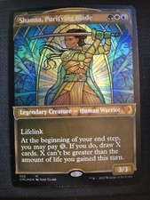 Shanna, Purifying Blade NM SHOWCASE TEXTURED FOIL Dominaria United MTG FREE SHIP