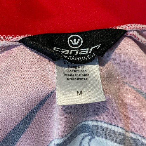Camiseta deportiva de ciclismo para hombre Canari Arrogant Bastard Ale talla mediana cremallera roja San Diego - Imagen 6 de 7