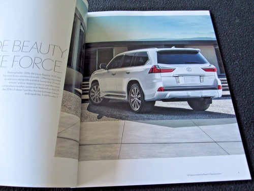 Lexus LX 2016 folleto LX570 570 '16 catálogo de ventas de EE. UU. - Imagen 3 de 4