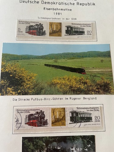 Railway heavy thematic album locomotives, trains, steam etc incl FDC with coin - Picture 4 of 24
