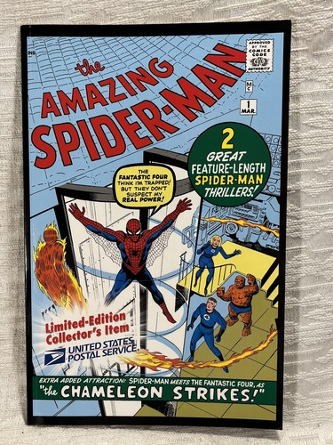 Juego de cómics y estampillas de The Amazing Spiderman edición limitada de USPS 2007 (sin estampillas) - Imagen 2 de 5