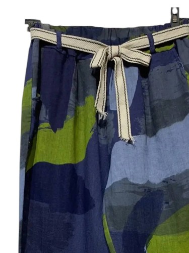 Linen & Cotton House outside the lines pants in Navy - size One Size - Picture 2 of 2