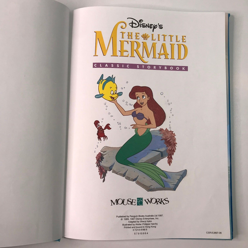 Disney's The Little Mermaid Classic Storybook 1997 Hardcover Book - Bild 5 von 5
