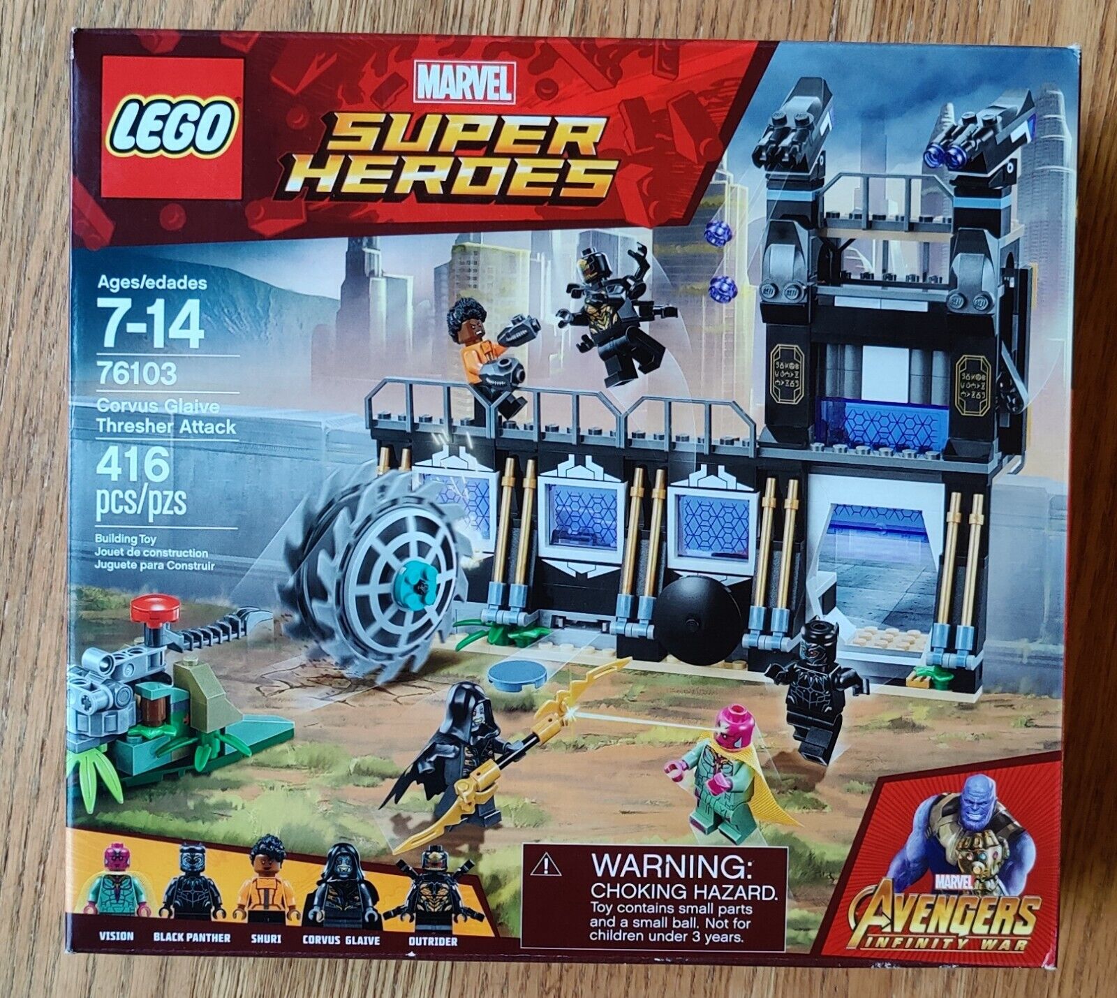 LEGO Marvel Super Heroes Corvus Glaive Thresher Attack 76103, NEW FACTORY SEALED