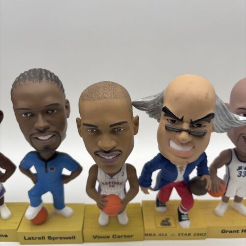 8 Vintage 2002 NBA All Star Bobblehead Upper Deck Franklin Malone Hill Russel - Picture 4 of 9
