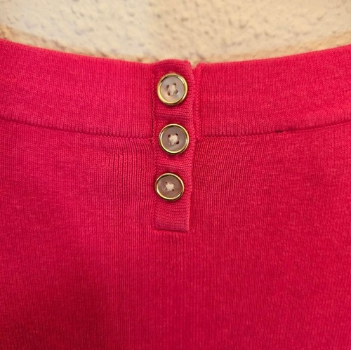 Talbots Small Cotton Blend 3/4 Sleeve Boat Neck Knit Top - Picture 5 of 7