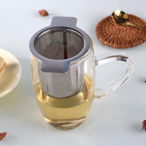 Kitchen Dining Stainless Steel Metal Cup Strainer Mesh Tea Infuser Leaf Filter - Picture 22 of 22