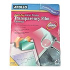 Apollo Quick Dry Universal Ink Jet Printer Film, Color, 50 Sheets